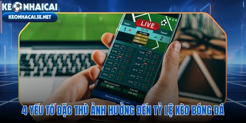 Bốn biến số đặc thù tác động trực tiếp đến tỷ lệ kèo bóng đá